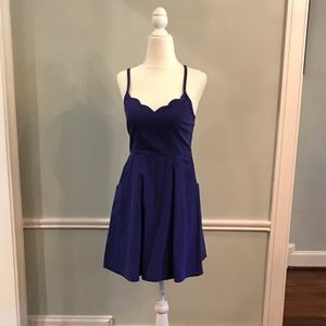 Urban Outfitters Scalloped Mini Babydoll Dress- S